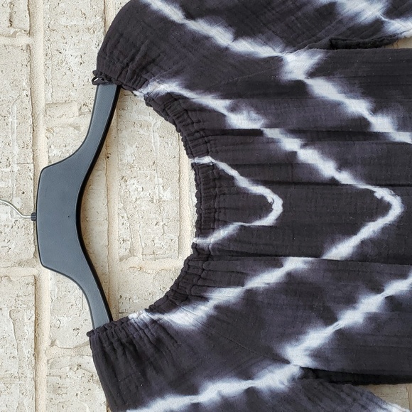 Michael Stars 3/4 Sleeve Tie Dye Swing Print Midi Dress, Size Small - Picture 5 of 10